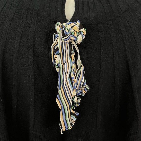 Anthropologie Liora Tie Back Sweater 3X Wool Plus Slouchy Pullover - Picture 9 of 12